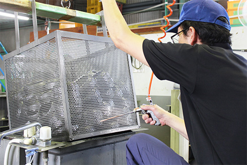 湯洗(エアブロー)